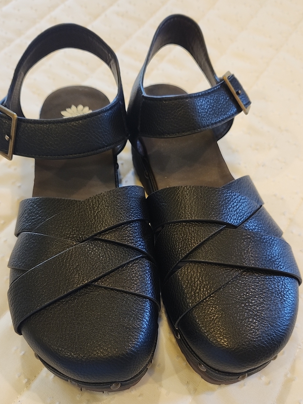 YellowBox Women’s Black Rethel Platform Clog W/ Slingback Sandals Sz 7.5 - Picture 2 of 11